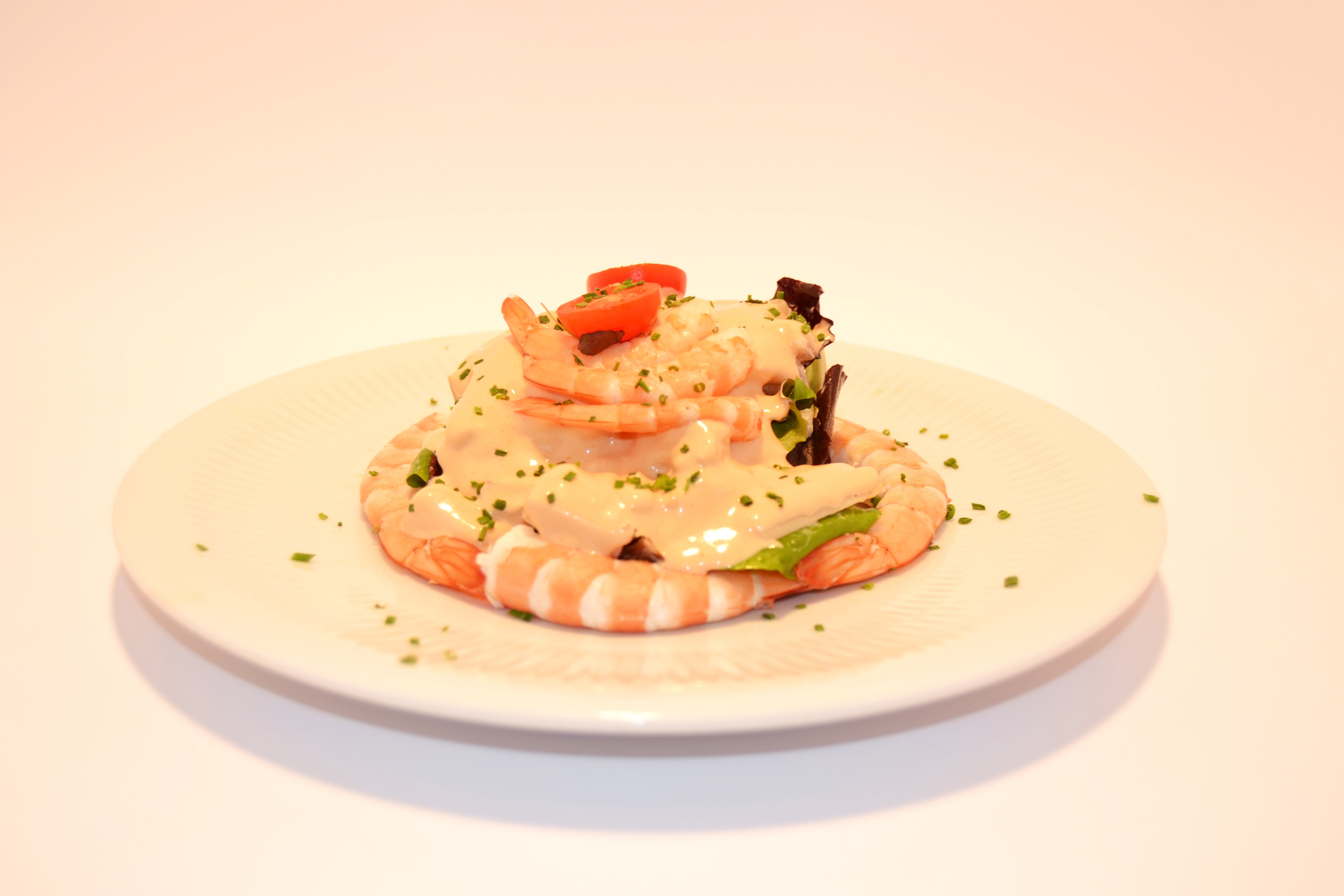 1. Cóctel de gambas y langostinos